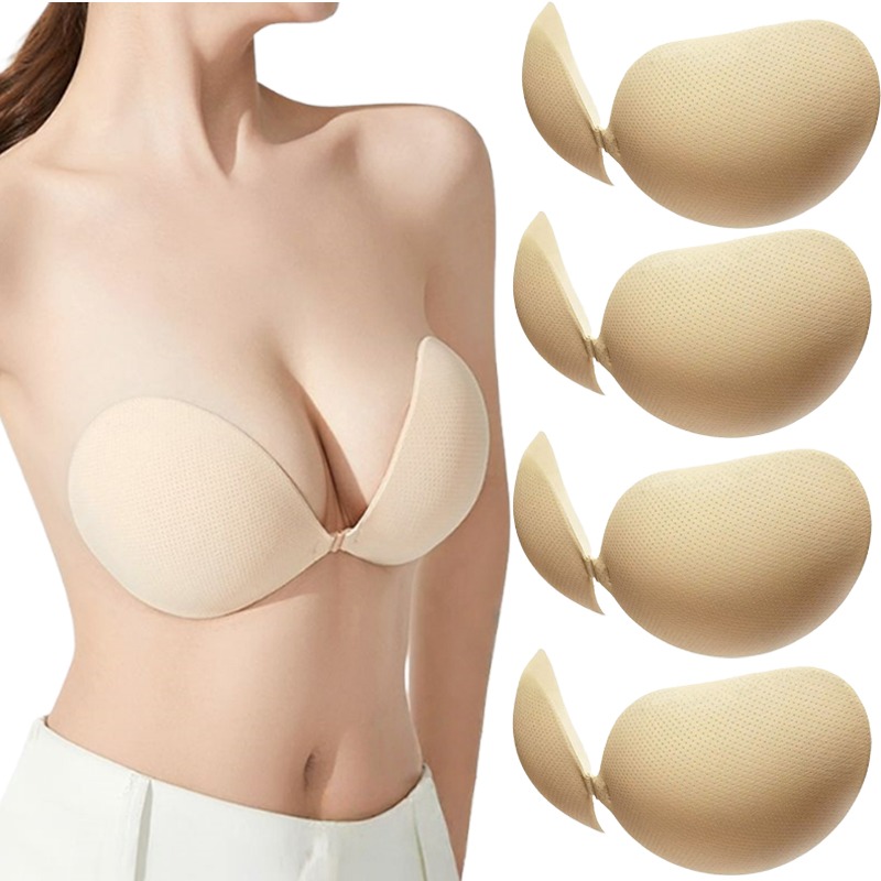 Strapless Bra Adhesive - Biustonosz samoprzylepny push-up, pogrubione, niewidoczne silikonowe